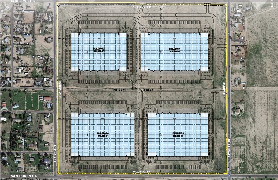 W Van Buren St & N Perryville Rd, Buckeye, AZ à vendre - Plan de site – Image 2 sur 2