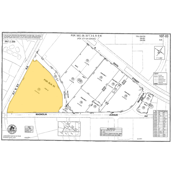 1375 Magnolia Ave, Corona, CA à vendre - Plan cadastral – Image 3 sur 4