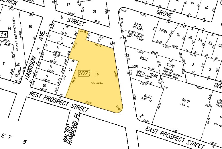 60 Franklin Tpke, Waldwick, NJ à louer - Plan cadastral – Image 2 sur 3
