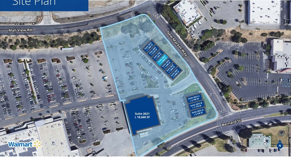 2611-2675 Fashion Pl, Bakersfield, CA à louer - Plan de site – Image 3 sur 3