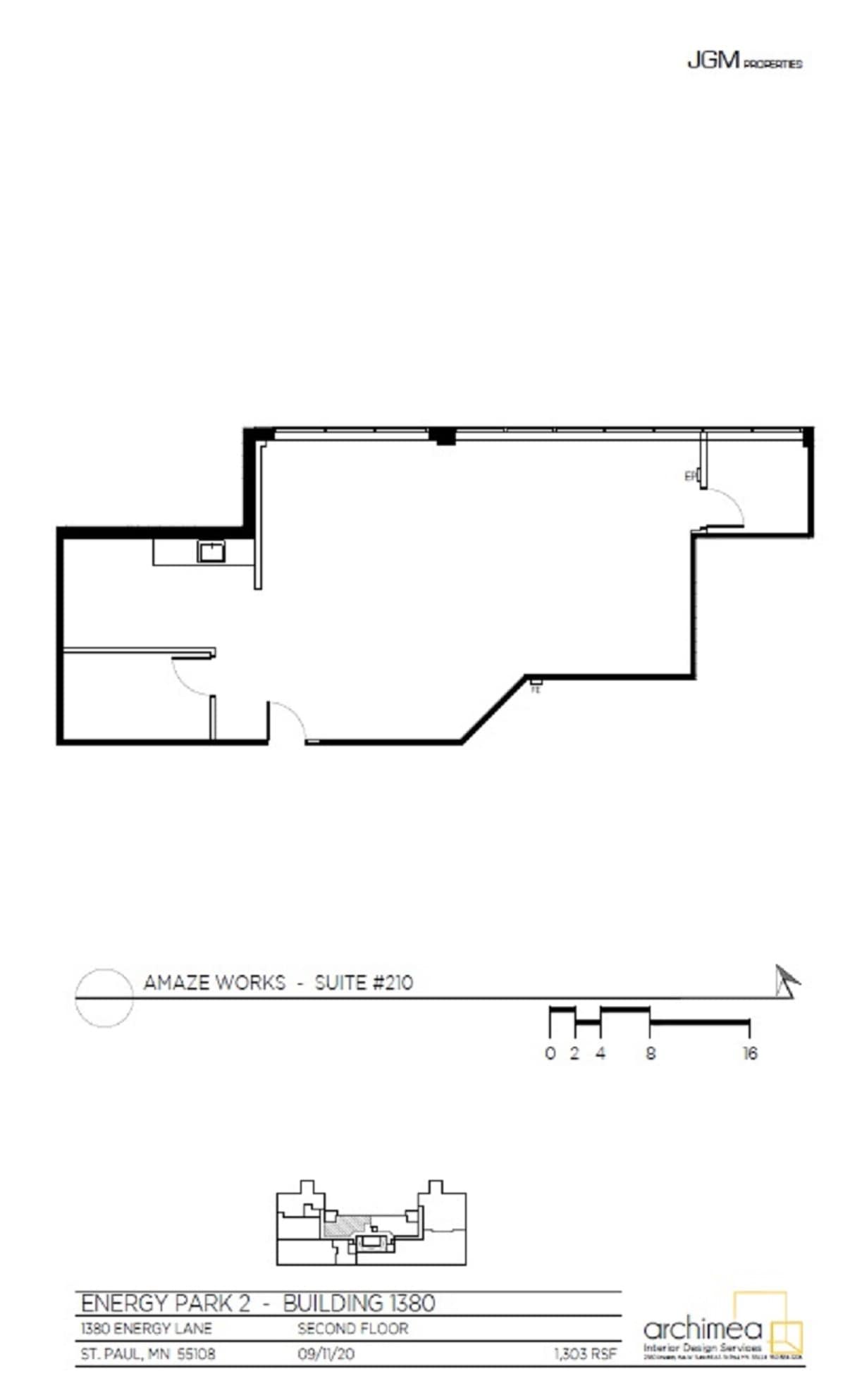 1350-1380 Energy Ln, Saint Paul, MN à louer Plan d’étage– Image 1 sur 1