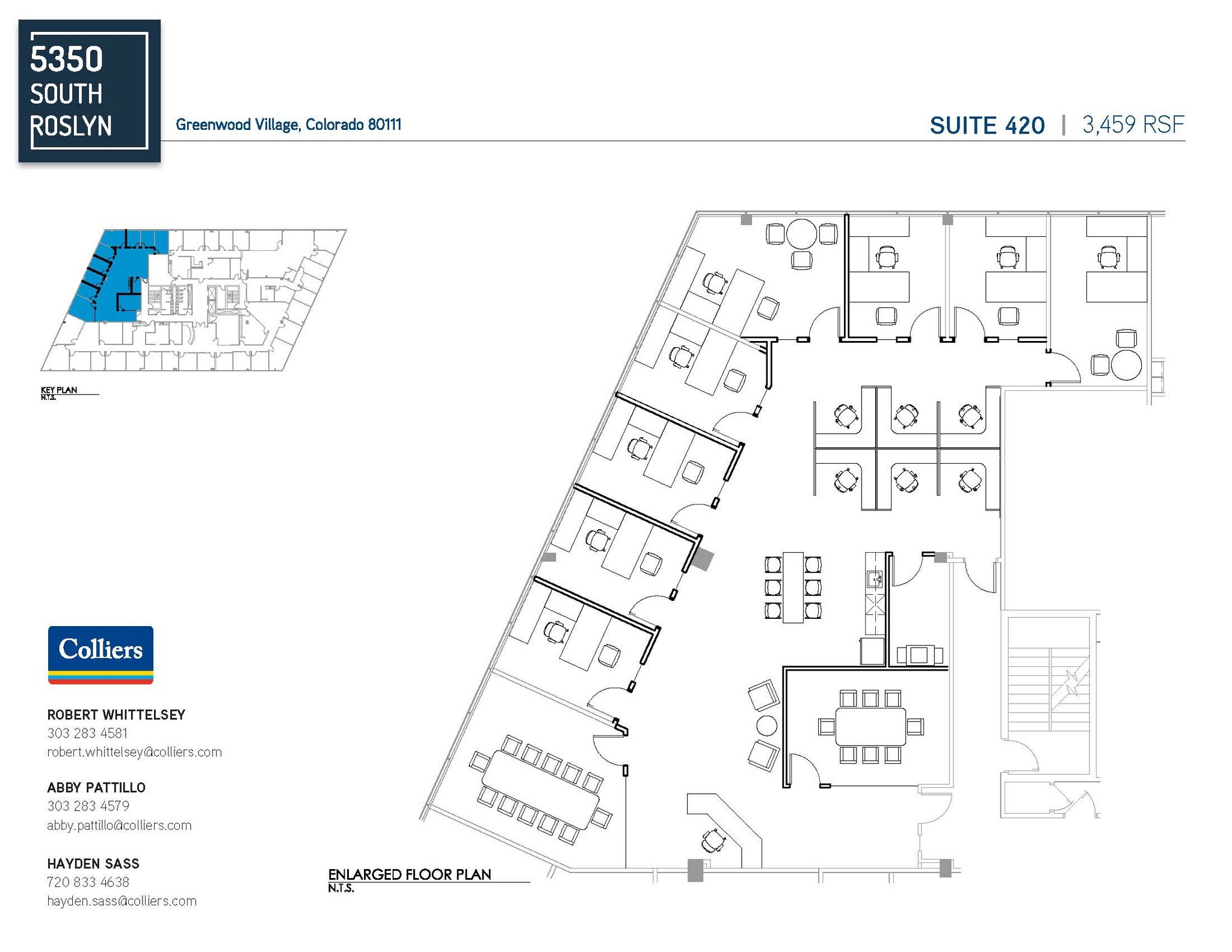 5350 S Roslyn St, Greenwood Village, CO à louer Plan d’étage– Image 1 sur 1