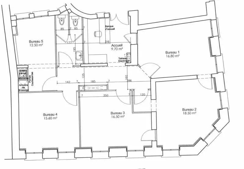 Bureau dans Paris à louer - Plan d’étage – Image 2 sur 2