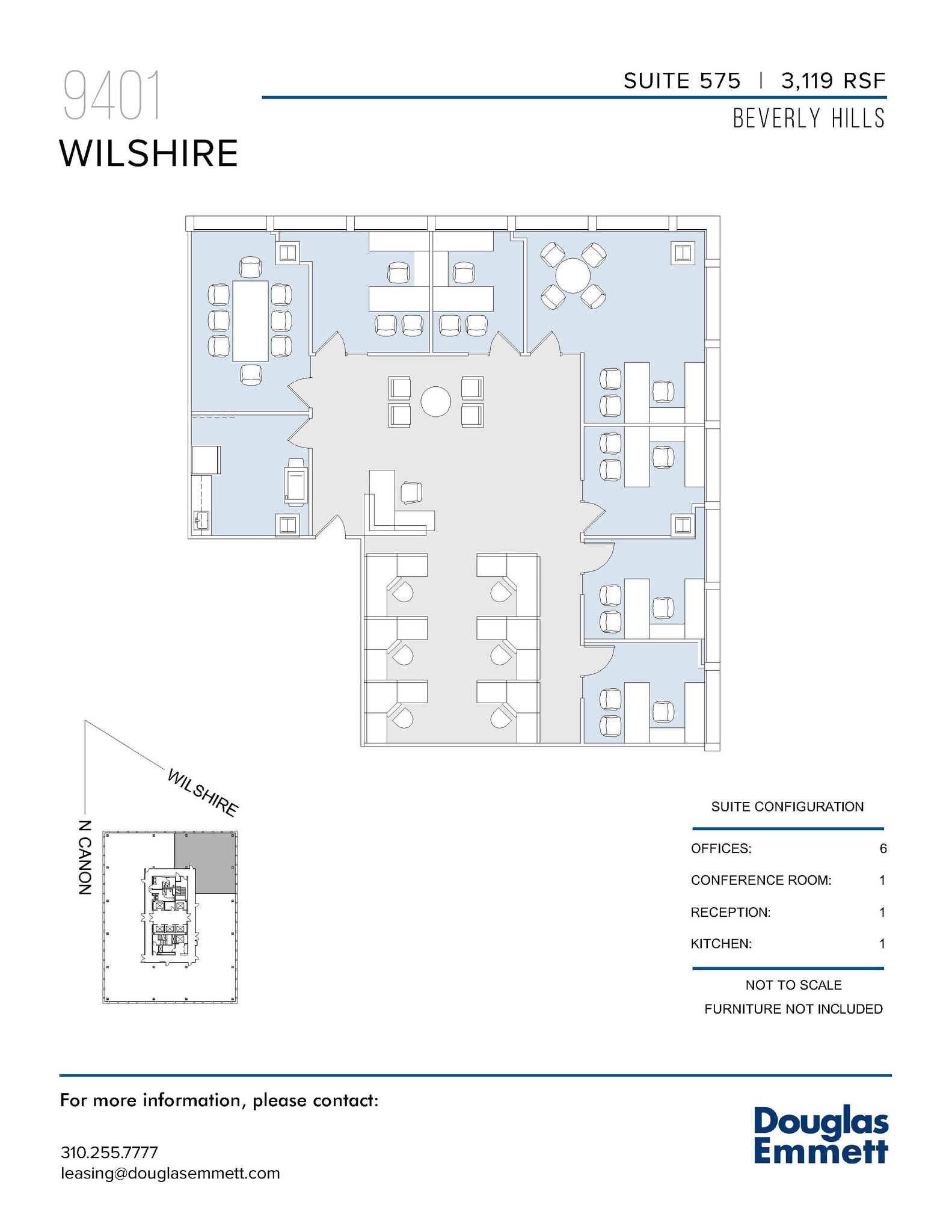 9401 Wilshire Blvd, Beverly Hills, CA à louer Plan d’étage– Image 1 sur 1
