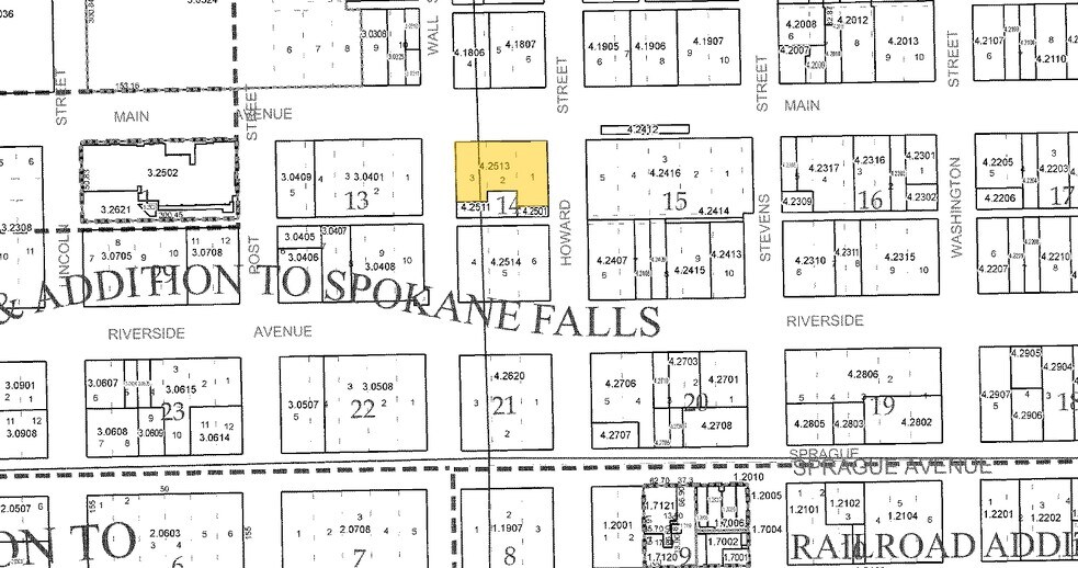 601 W Main Ave, Spokane, WA à vendre - Plan cadastral – Image 2 sur 14