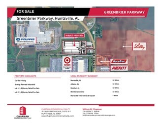 Plus de détails pour 0 Greenbrier Rd, Madison, AL - Terrain à vendre