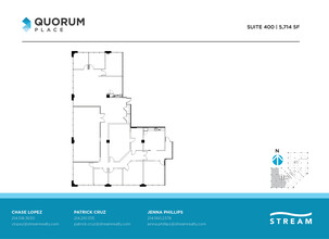 14901 Quorum Dr, Dallas, TX à louer Plan d’étage– Image 1 sur 1