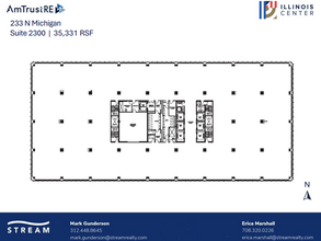 233 N Michigan Ave, Chicago, IL à louer Plan d’étage– Image 1 sur 1