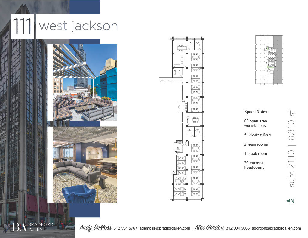 111 W Jackson Blvd, Chicago, IL à louer Plan d’étage– Image 1 sur 4