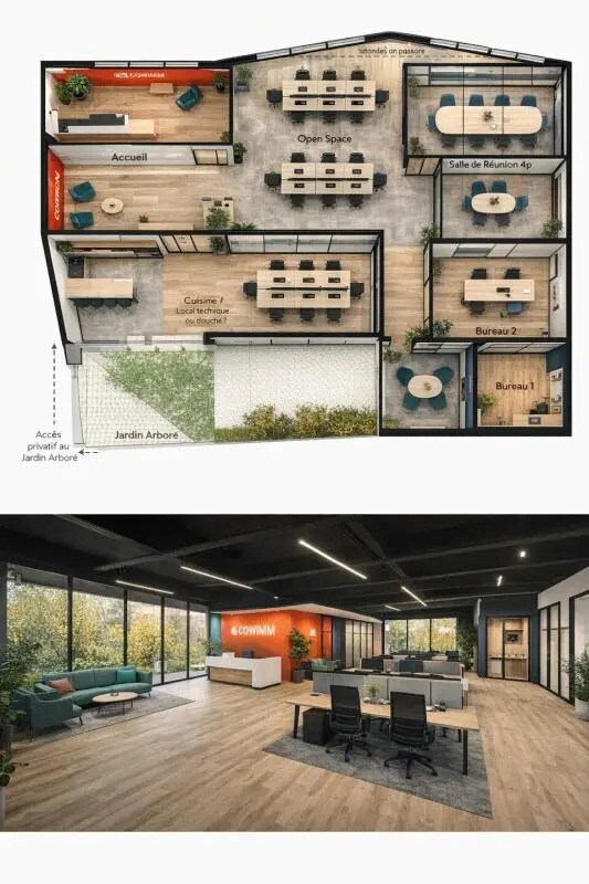 Bureau dans Saint-Germain-en-Laye à vendre Plan d’étage– Image 1 sur 2