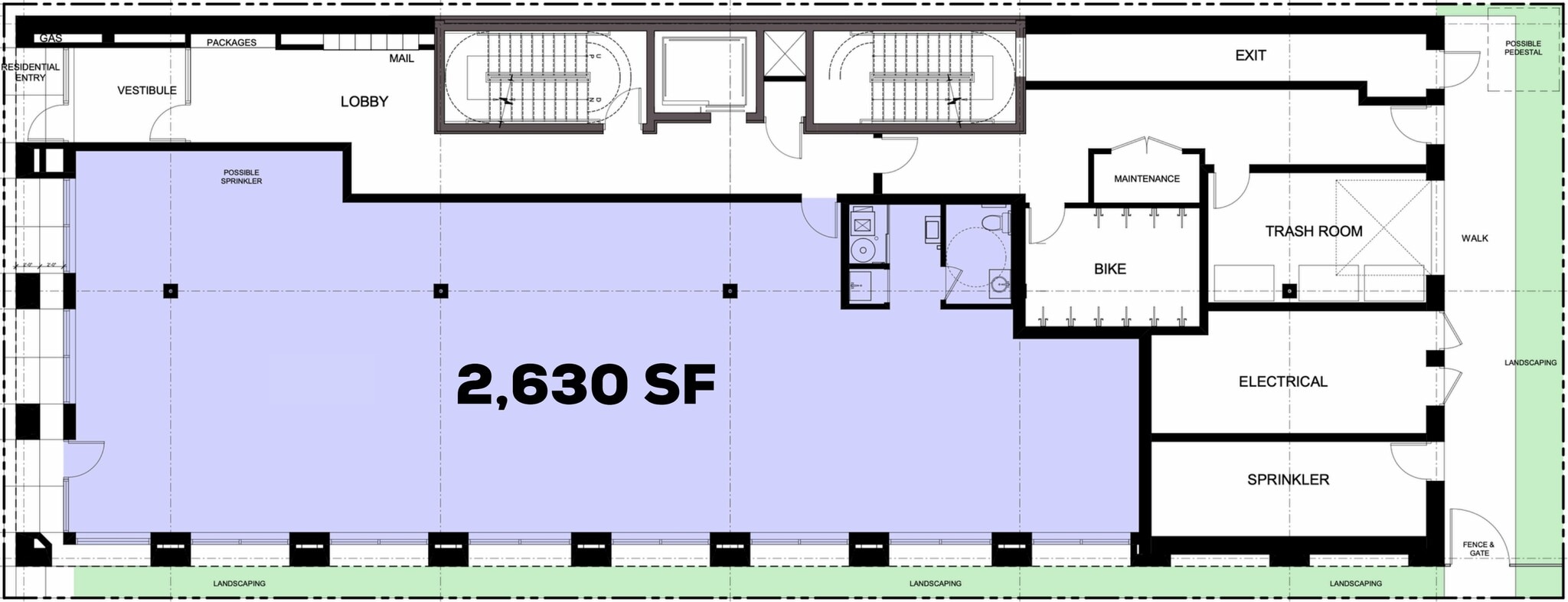 2501 N Clark St, Chicago, IL à louer Plan d’étage– Image 1 sur 2