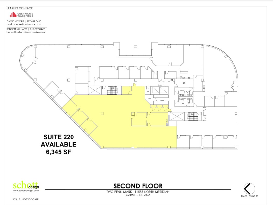 11595 N Meridian St, Carmel, IN à louer Plan d’étage– Image 1 sur 1