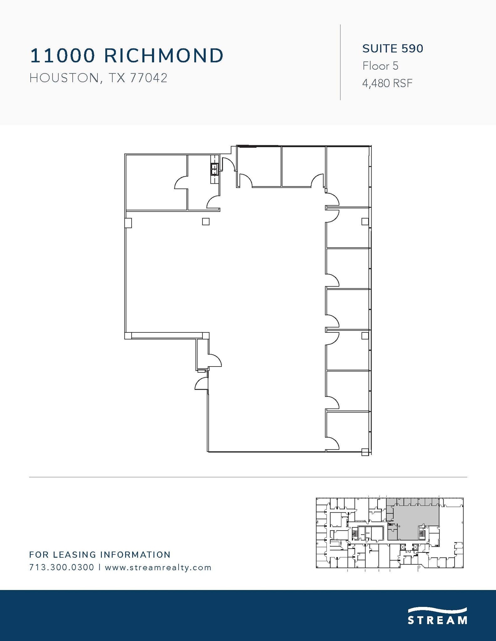 11000 Richmond Ave, Houston, TX à louer Plan d’étage– Image 1 sur 1