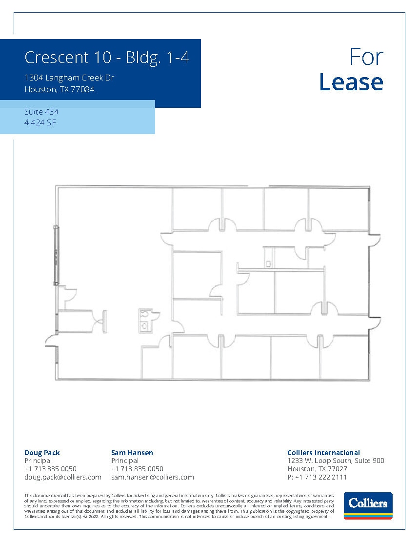 1304 Langham Creek Dr, Houston, TX à louer Plan d’étage– Image 1 sur 1