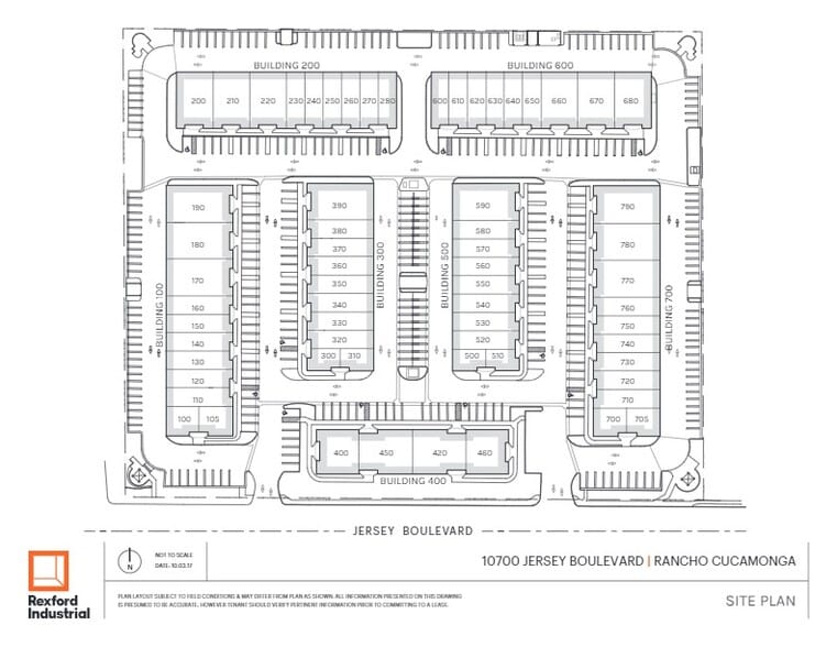 10700 Jersey Blvd, Rancho Cucamonga, CA à louer - Plan de site – Image 1 sur 17