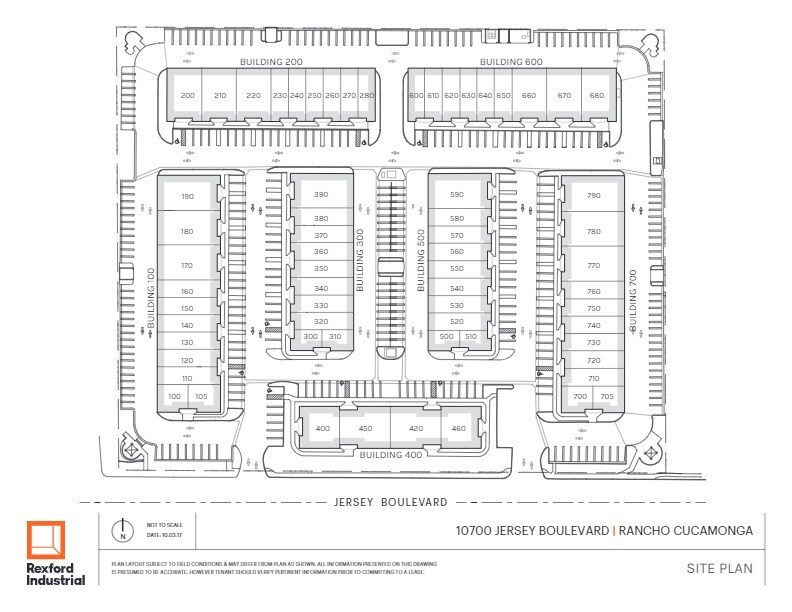 10700 Jersey Blvd, Rancho Cucamonga, CA à louer Plan de site– Image 1 sur 18