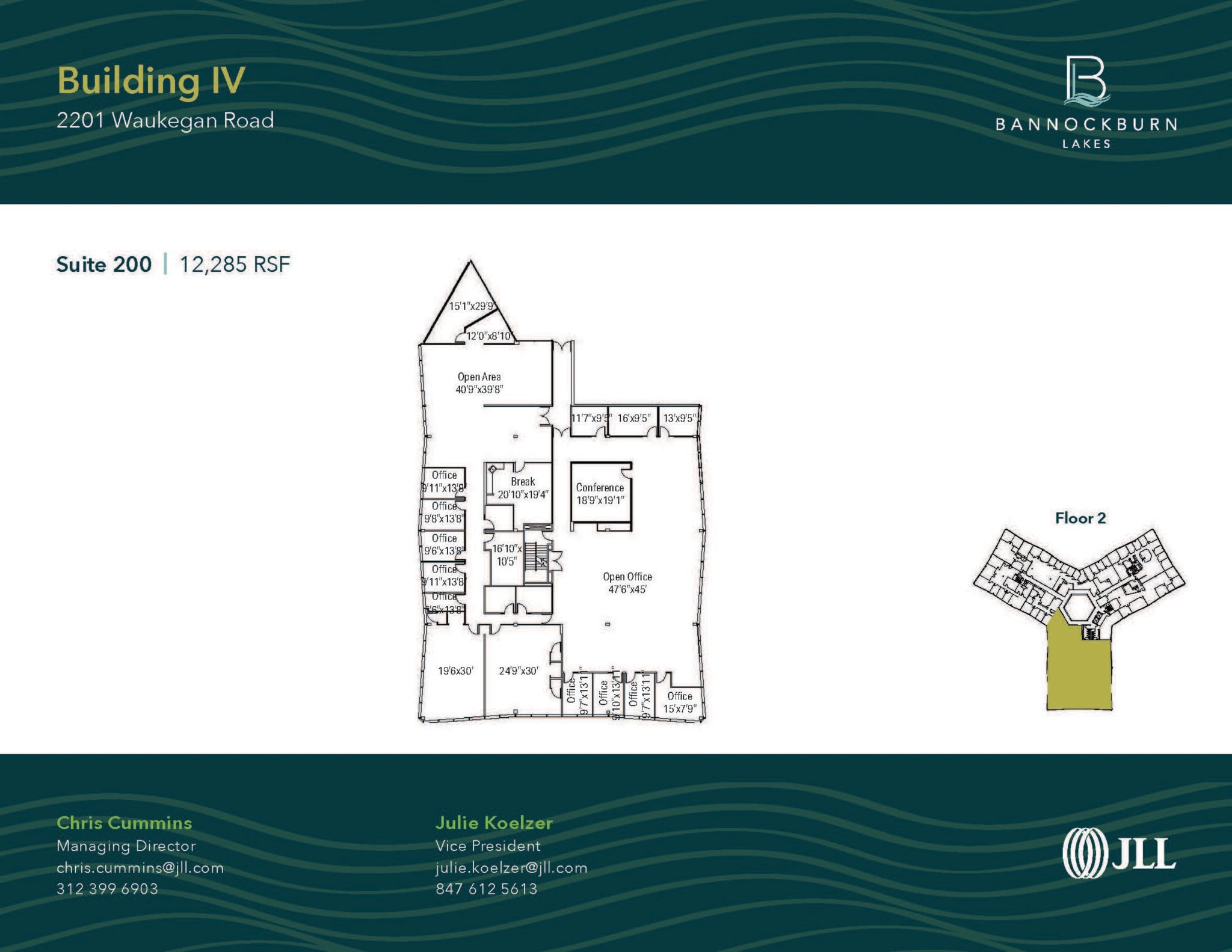 2333 Waukegan Rd, Bannockburn, IL à louer Plan d’étage– Image 1 sur 1