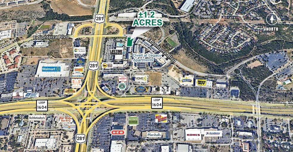 E Sonterra Blvd & Hwy 281, San Antonio, TX à vendre - Photo de l’immeuble – Image 1 sur 2