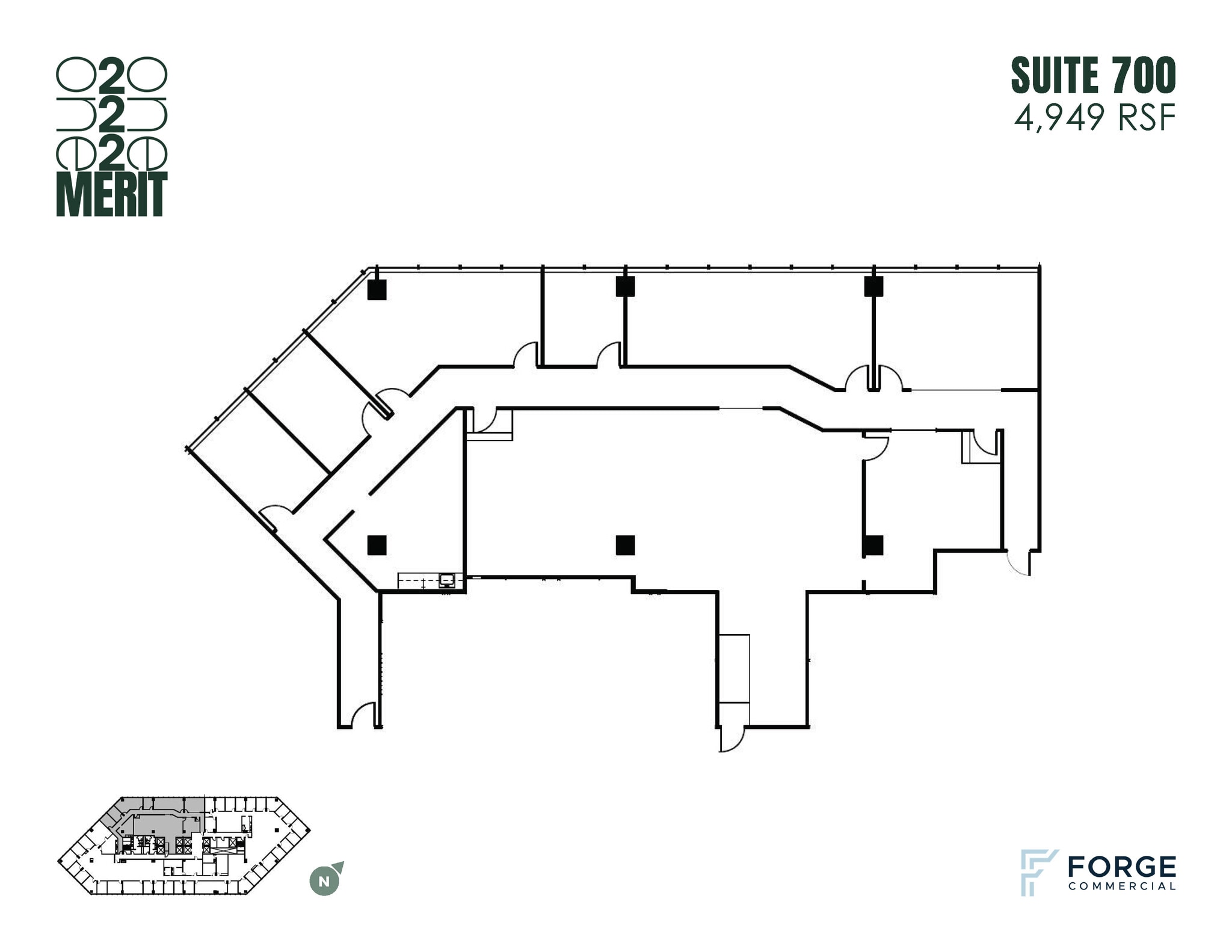 12221 Merit Dr, Dallas, TX à louer Plan d’étage– Image 1 sur 1