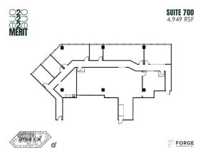 12221 Merit Dr, Dallas, TX à louer Plan d’étage– Image 1 sur 1
