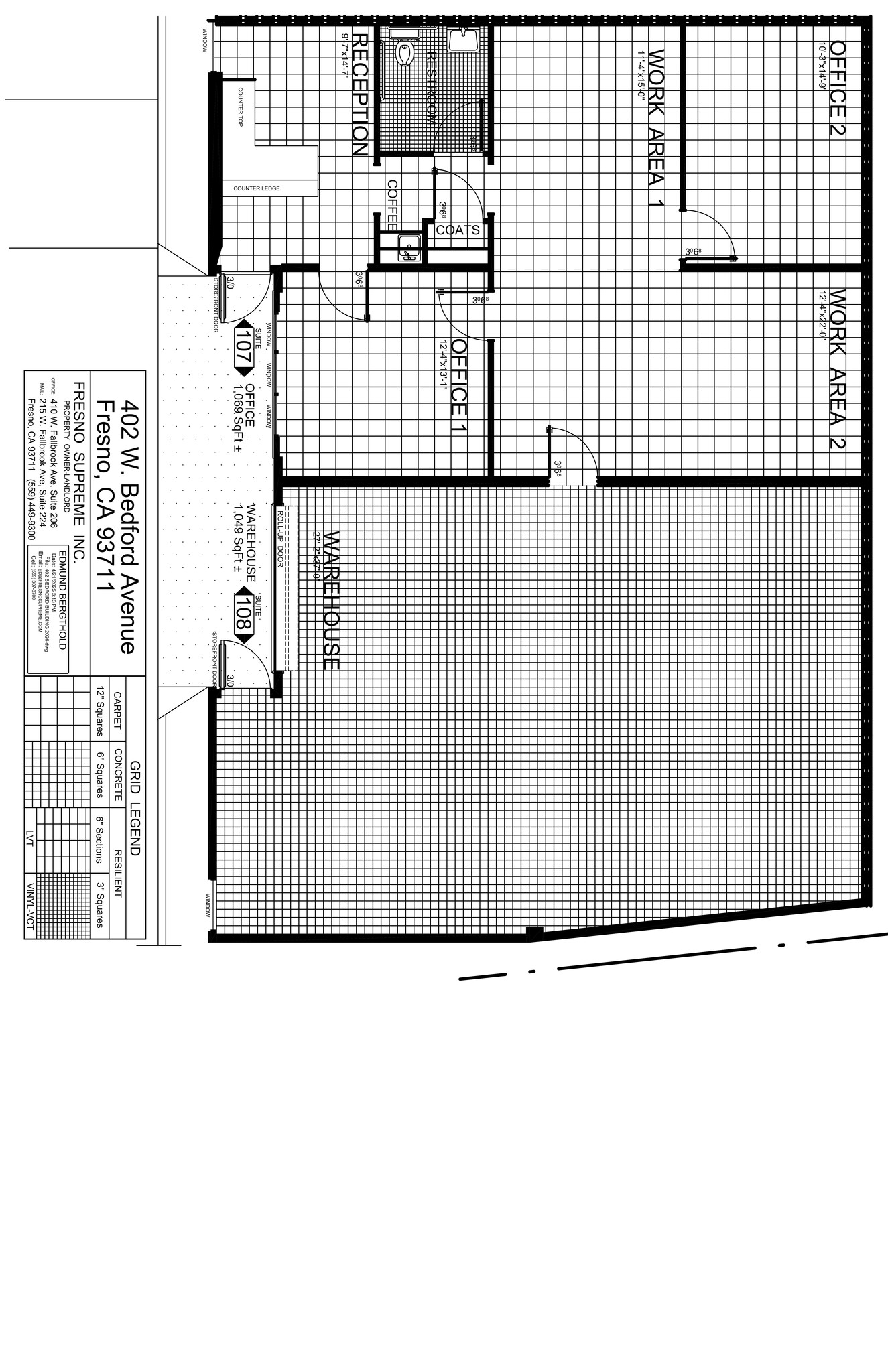 402 W Bedford Ave, Fresno, CA à louer Plan de site– Image 1 sur 1