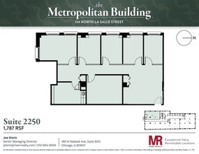 134 N LaSalle St, Chicago, IL à louer Plan d’étage– Image 1 sur 6