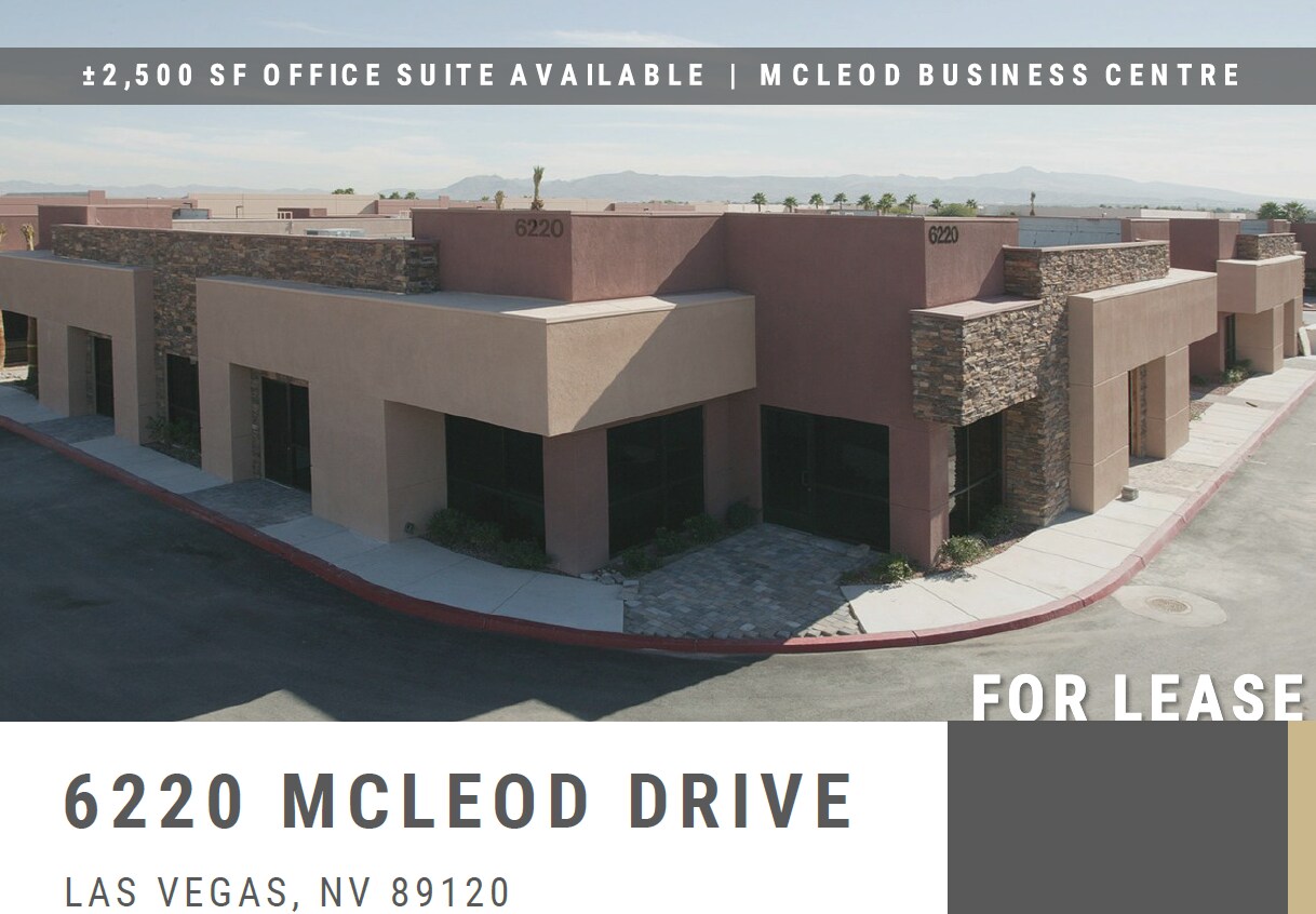 6220 McLeod Dr, Las Vegas, NV à louer Photo de l’immeuble– Image 1 sur 9