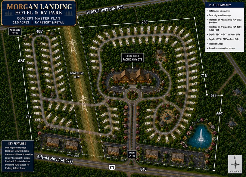 Atlanta Hwy Assemblage portefeuille de 2 biens à vendre sur LoopNet.fr - Plan de site – Image 2 sur 3