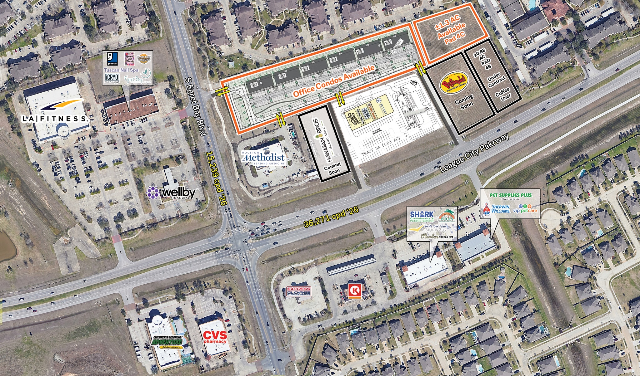 NEC Egret Bay Blvd & League City Parkway, League City, TX à vendre Photo principale– Image 1 sur 2