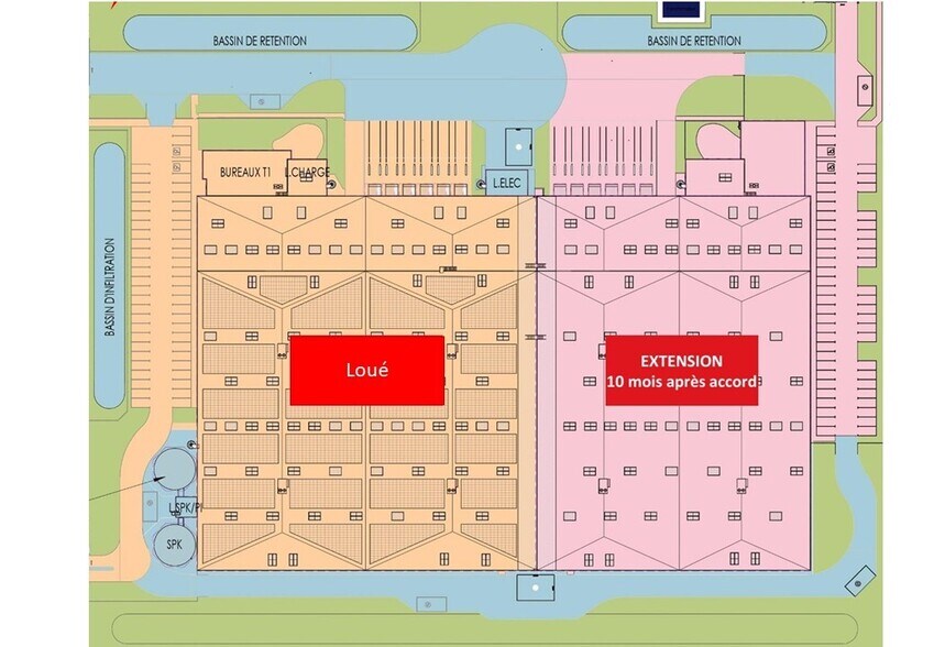 Rue Albert Jacquart, Augny à louer - Plan de site – Image 2 sur 2