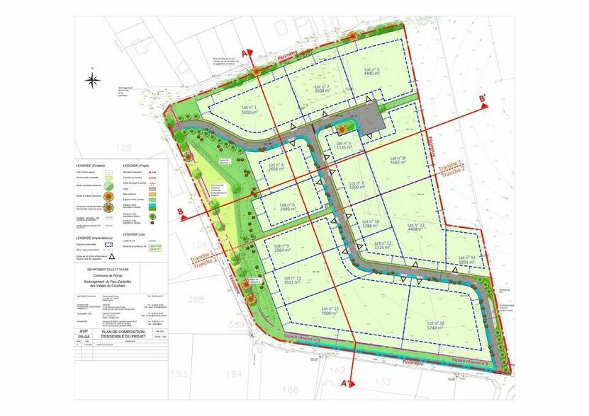 Terrain dans Pipriac à vendre - Plan de site – Image 1 sur 1