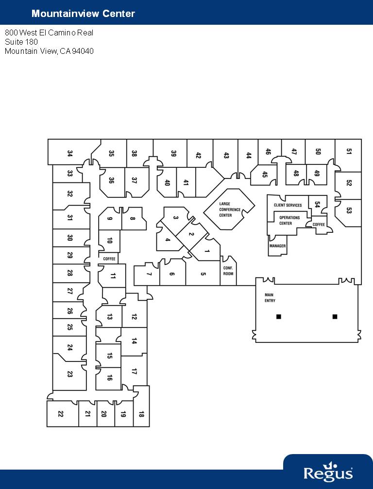 800 W El Camino Real, Mountain View, CA à louer Plan d’étage– Image 1 sur 1