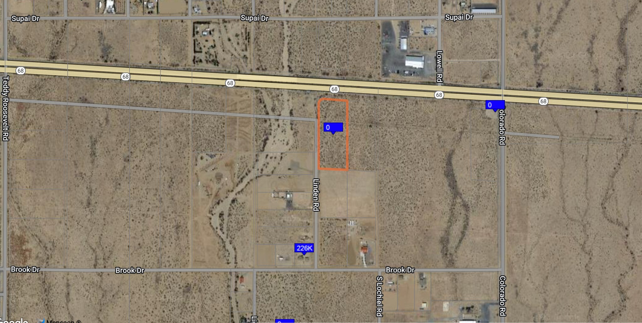 XX Highway 68 and Linden Rd, Golden Valley, AZ à vendre Aérien– Image 1 sur 8