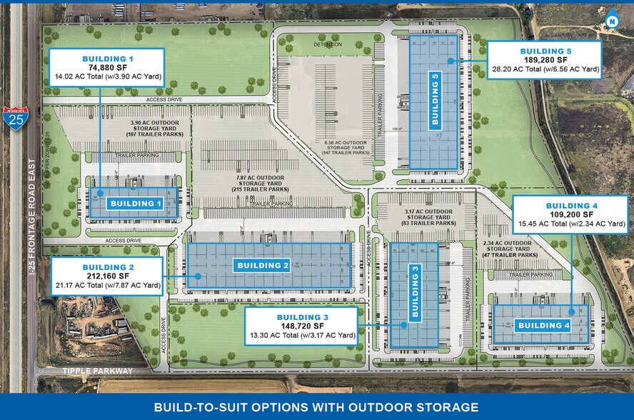 NEC Tipple Parkway & I-25 Frontage Road East, Longmont, CO à louer - Plan de site – Image 2 sur 4