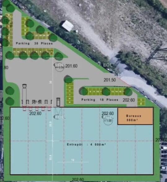 Industriel/Logistique dans Jonage à louer - Plan de site – Image 1 sur 1