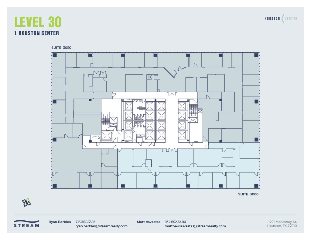 1221 McKinney St, Houston, TX à louer Plan d’étage– Image 1 sur 1