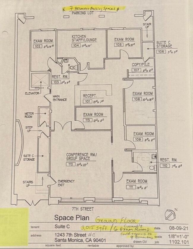 1243 7th St, Santa Monica, CA à louer Plan de site– Image 1 sur 14