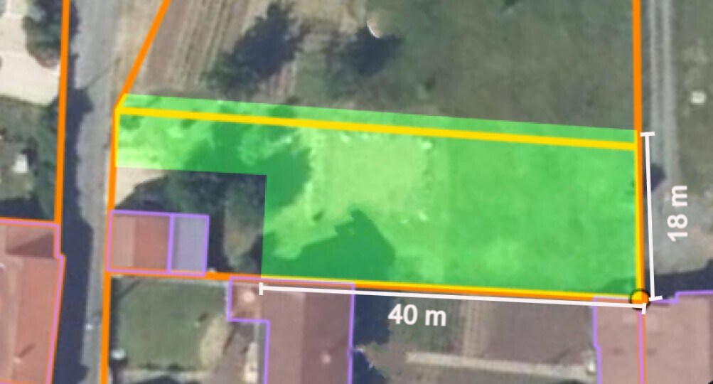 Terrain dans Naintré à vendre Plan de site– Image 1 sur 2