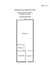 1525 W 13th St, Upland, CA à louer Plan d’étage– Image 1 sur 1