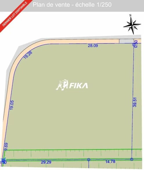 Terrain dans Bressols à vendre - Plan de site – Image 2 sur 4