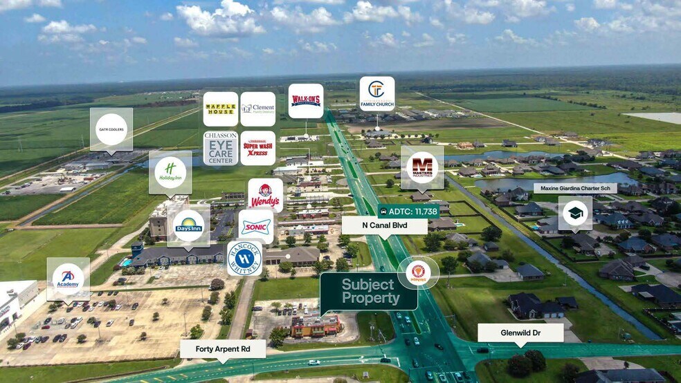 700 N Canal Blvd, Thibodaux, LA à vendre - Photo de l’immeuble – Image 3 sur 3