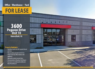 Plus de détails pour 3600 Pegasus Dr, Bakersfield, CA - Industriel/Logistique à louer