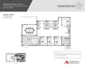 1560 Sawgrass Corporate Pkwy, Sunrise, FL à louer Plan d’étage– Image 1 sur 1