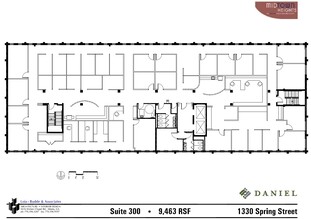 1330 Spring St NW, Atlanta, GA à louer Plan d’étage– Image 1 sur 1