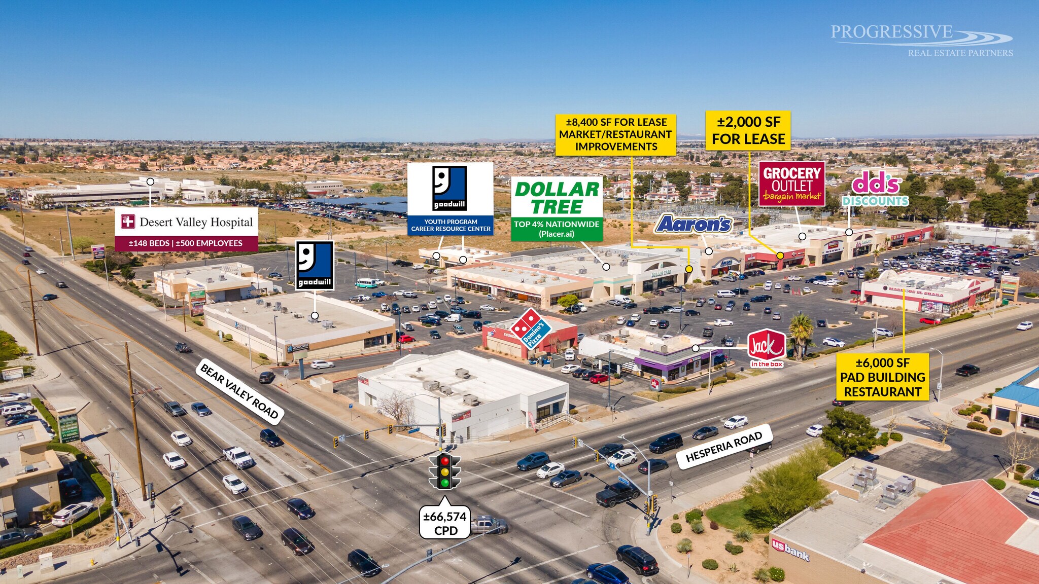 12220-12236 Hesperia Rd, Victorville, CA à louer Photo de l’immeuble– Image 1 sur 21