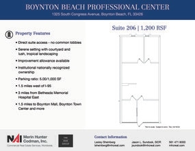 1325 S Congress Ave, Boynton Beach, FL à louer Plan d’étage– Image 2 sur 2