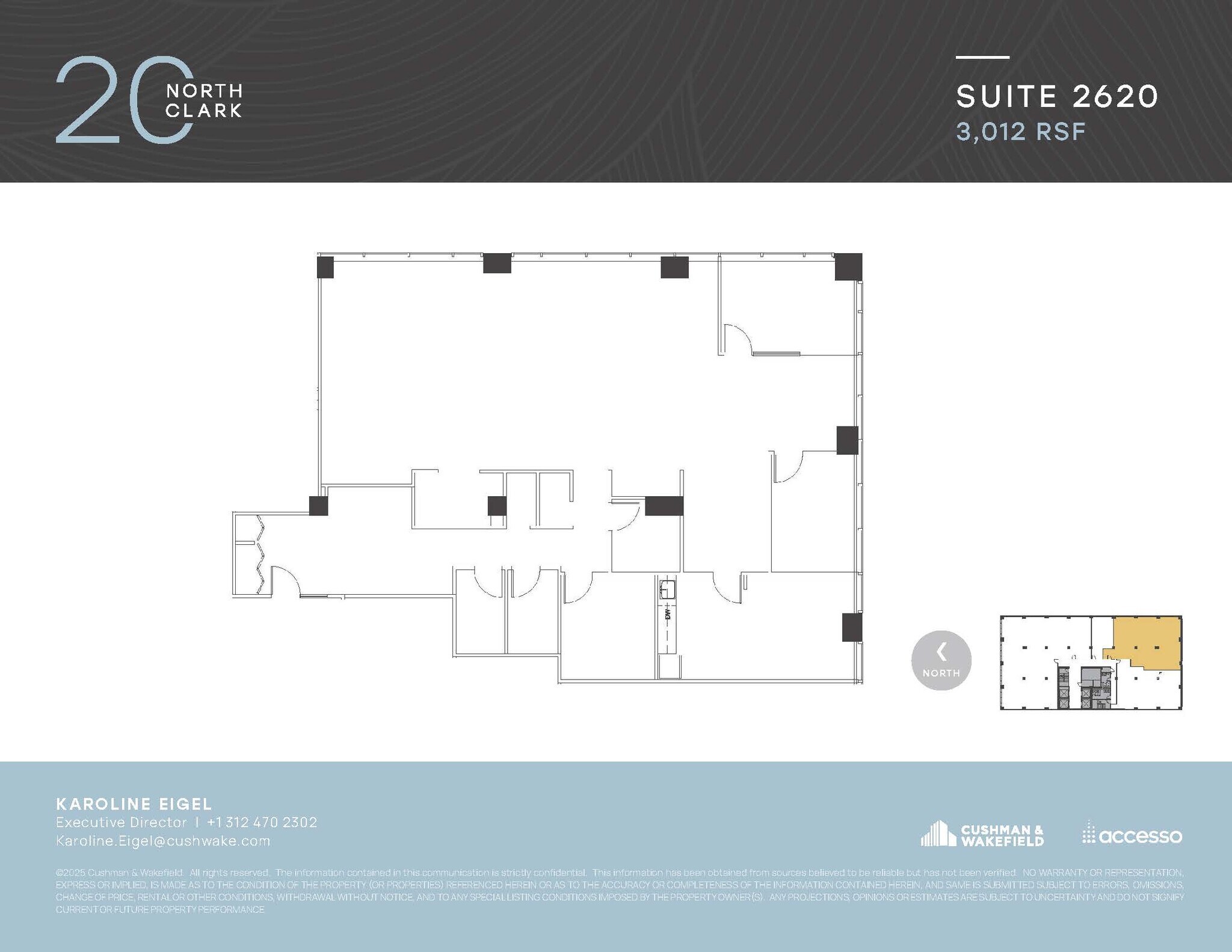 20 N Clark St, Chicago, IL à louer Plan d’étage– Image 1 sur 1