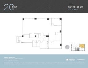 20 N Clark St, Chicago, IL à louer Plan d’étage– Image 1 sur 1