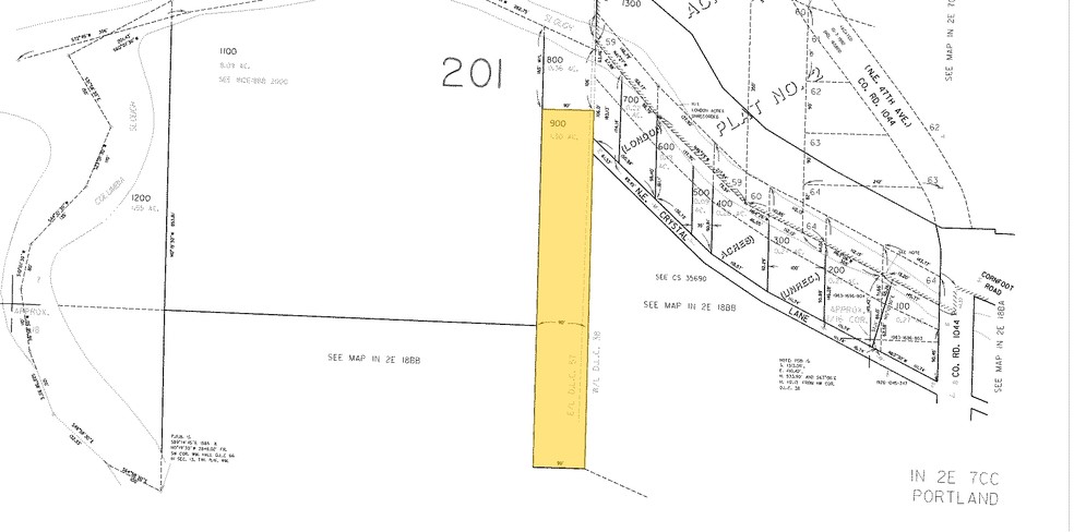 4441 NE Crystal Ln, Portland, OR à louer - Plan cadastral – Image 2 sur 3