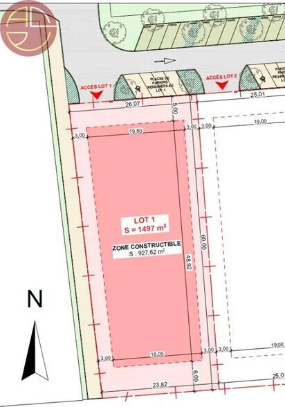 Terrain dans Bonrepos-sur-Aussonnelle à vendre - Plan de site – Image 3 sur 4